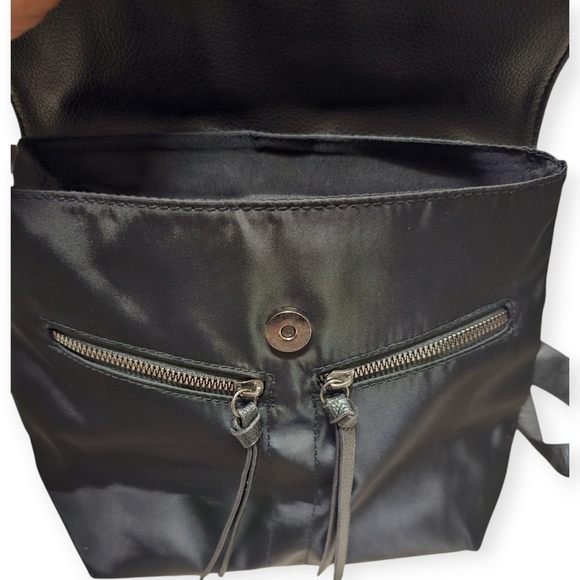 Botkier New York Black Vegan Leather Trim Backpack - Picture 5 of 10